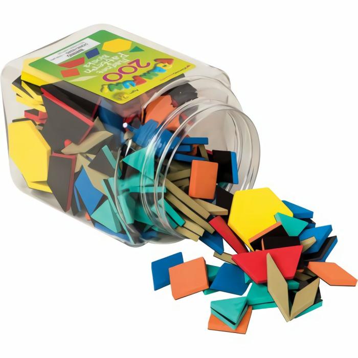 Shapes And Colors |   Magnetic Foam Pattern Blocks