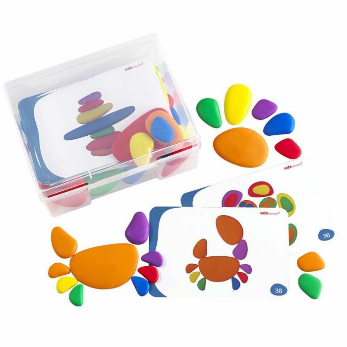 Shapes And Colors |   Rainbow Pebbles