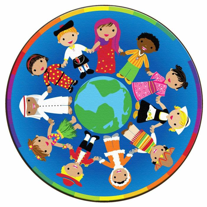 Social & Emotional |   Friends Around The World 6′ Round Rug