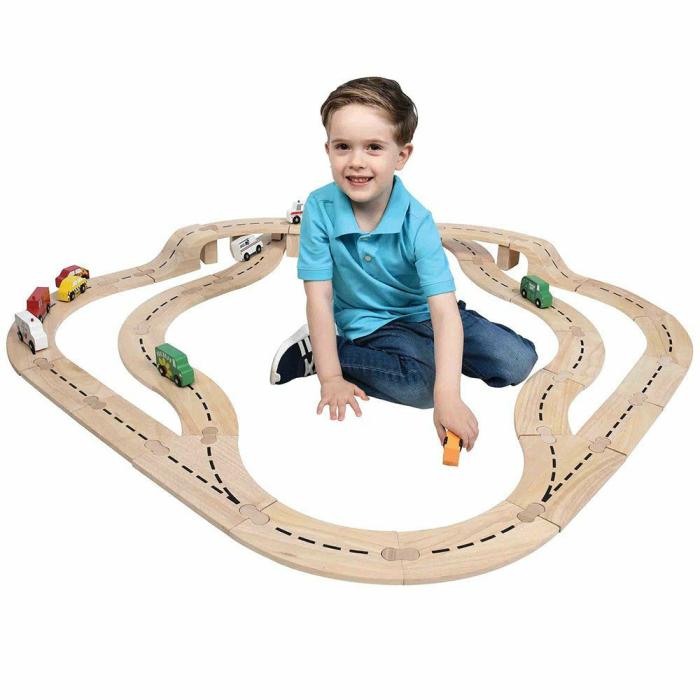 Vehicles |   Unit Block Roadway Car Track Set