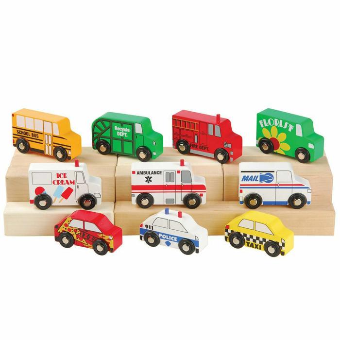 Vehicles |   Wooden Community Vehicles (Set Of 10)