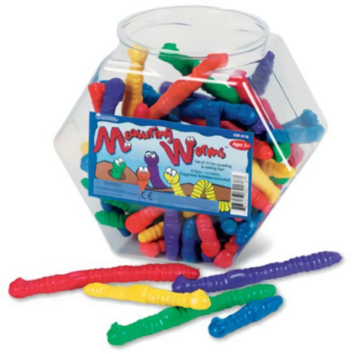 Measurement And Geometry |   Measuring Worms – Set Of 72