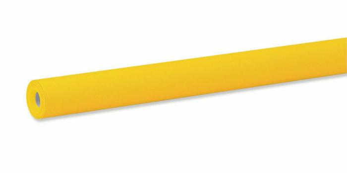 Art |   Bulletin Board Art Paper Roll, Yellow – 48" X 50′